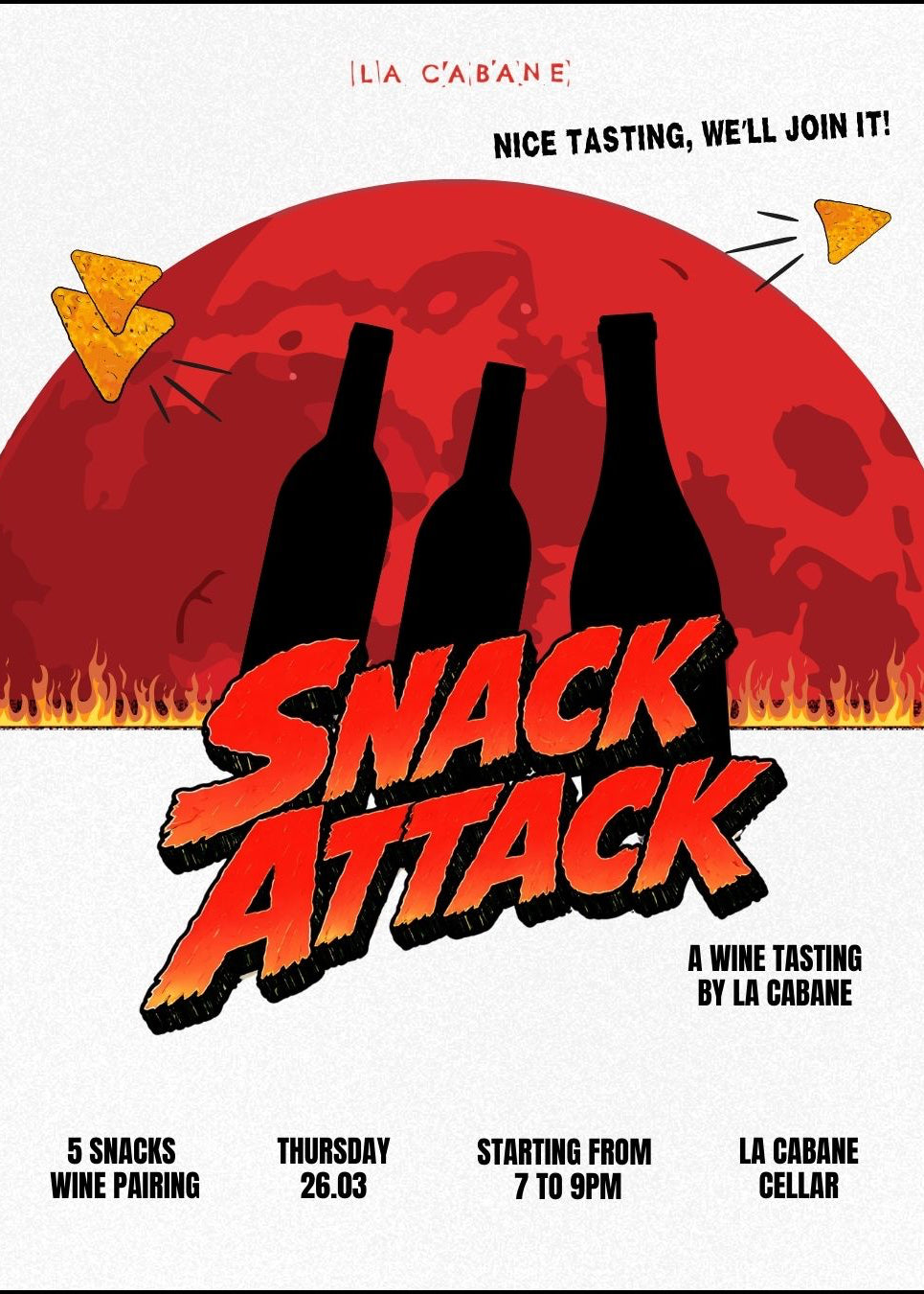Snack Attack: Wine & Snack Tasting 26.03.2026