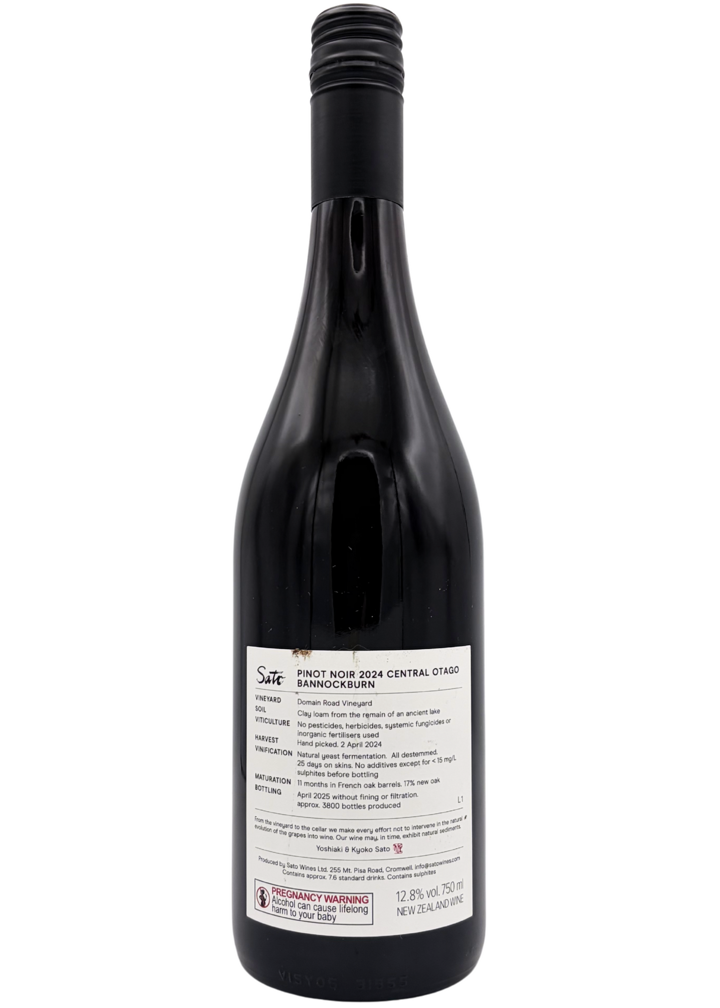 Sato Pinot Noir Bannockburn 2024