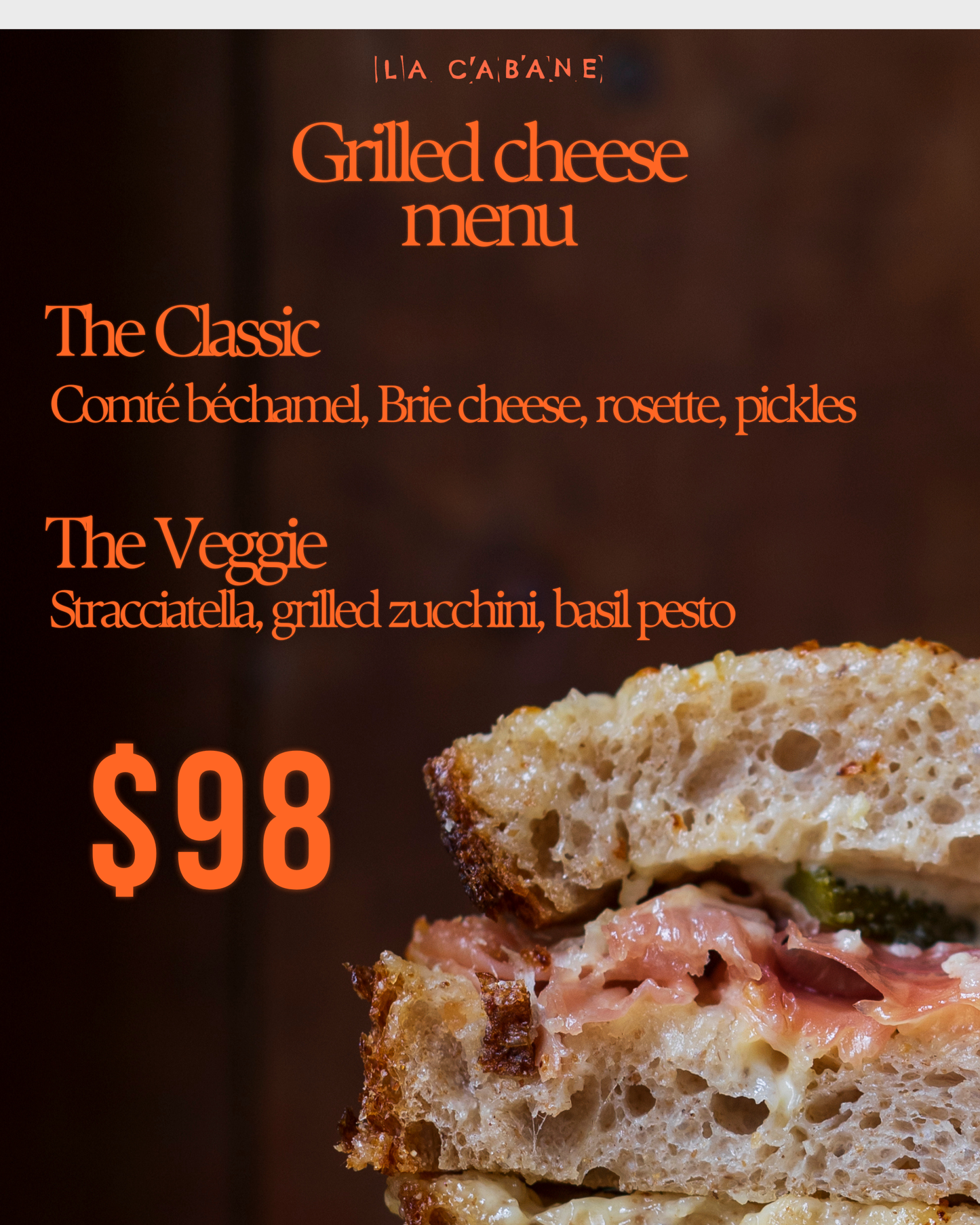 Grilled cheese & wine at the Cellar 23.08.2025
