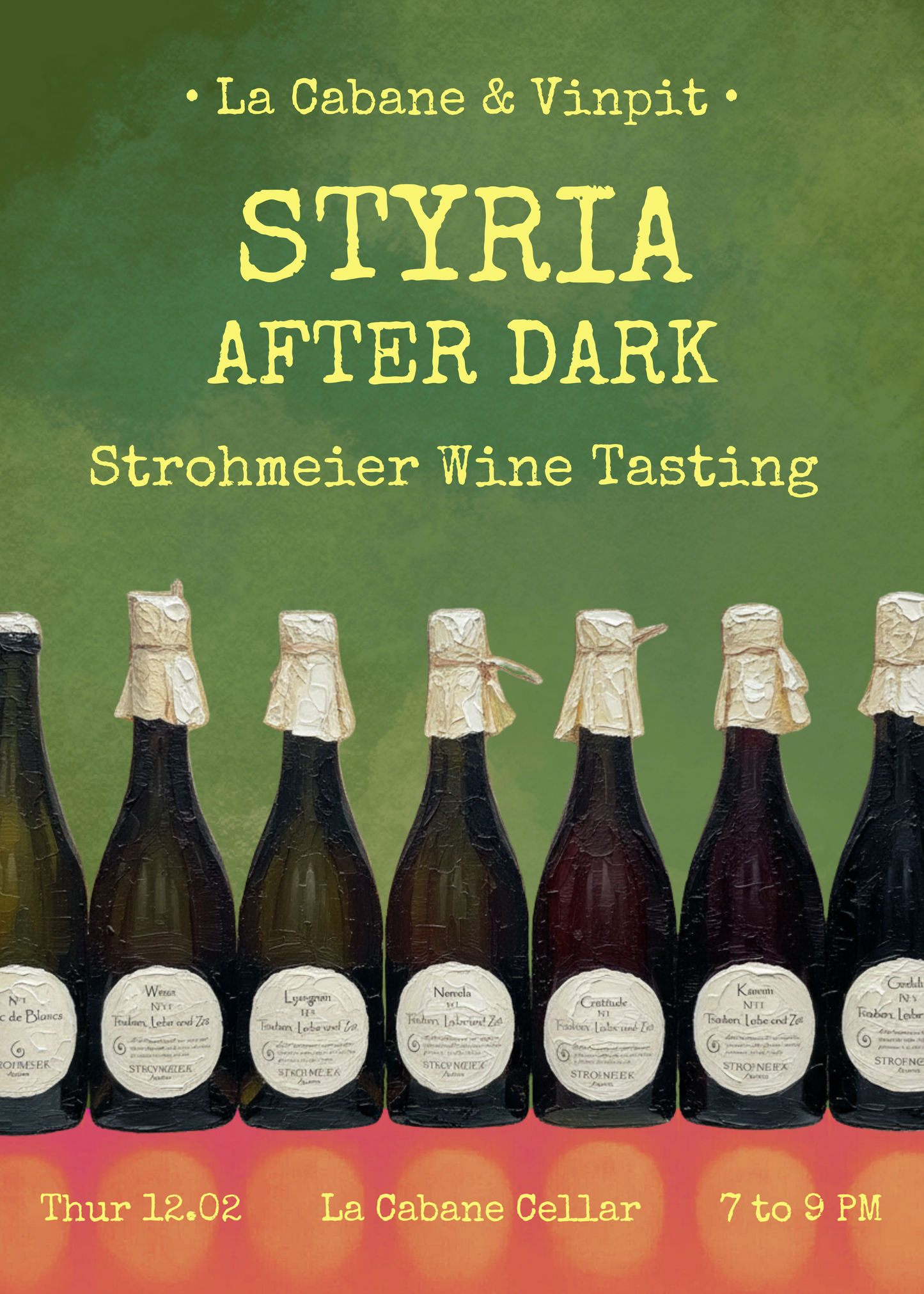 Styria after dark: Strohmeier wine tasting
