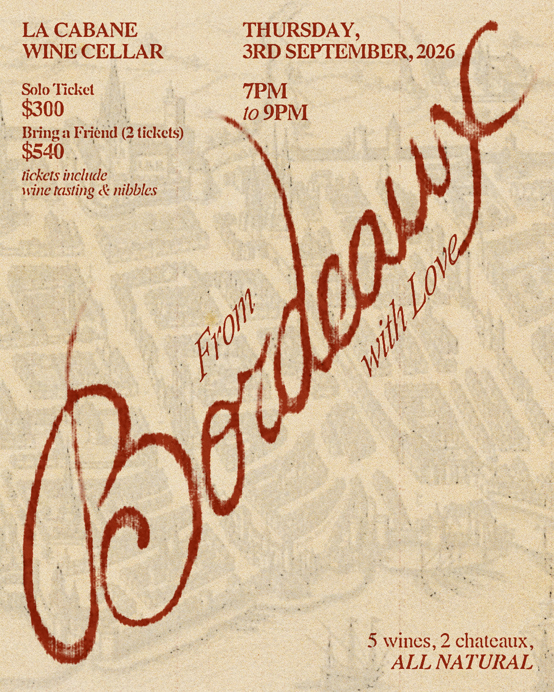 From Bordeaux with Love 3.09.2026